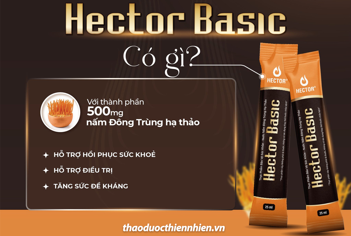 Nước uống đông trùng hạ thảo Hector Basic